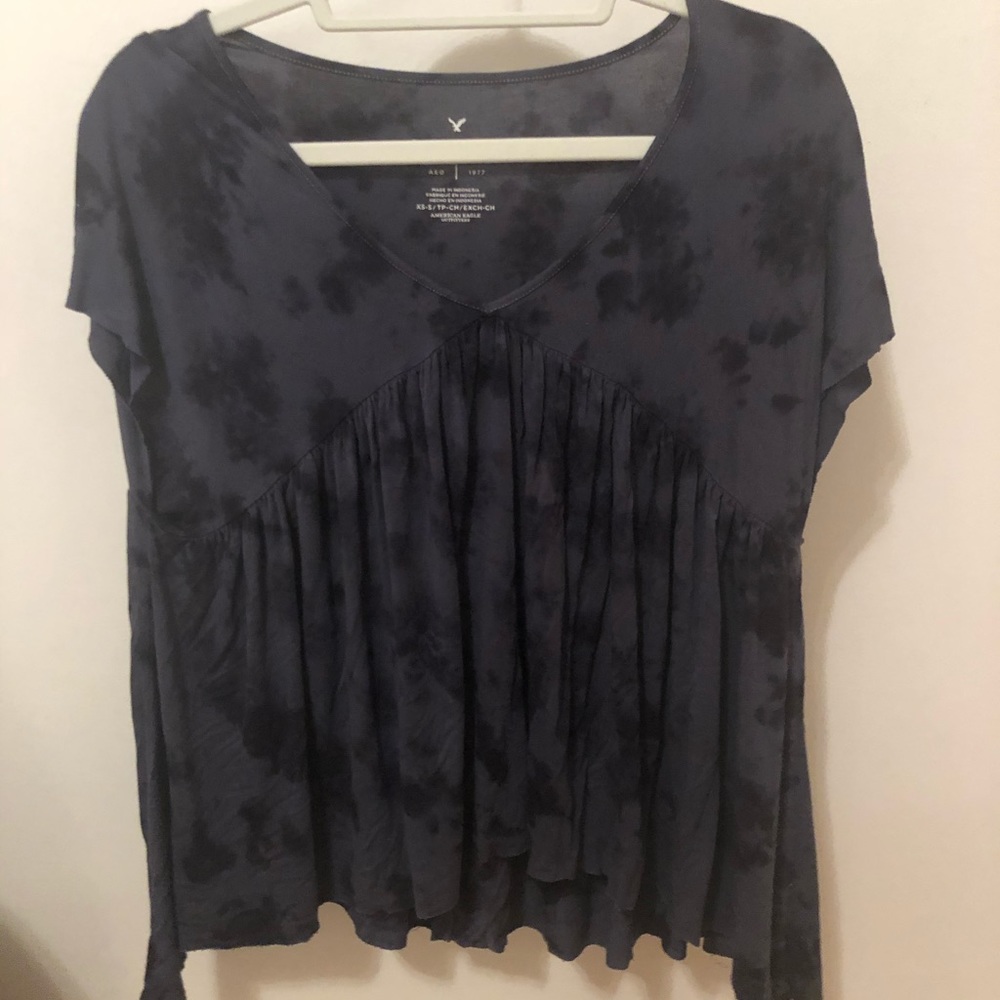 Black AE babydoll top